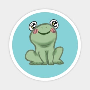 Happy Lilypad Frog Magnet